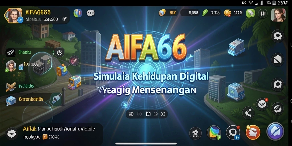 Screenshot AIFA66 menampilkan karakter dalam interaksi sosial yang vibrant.