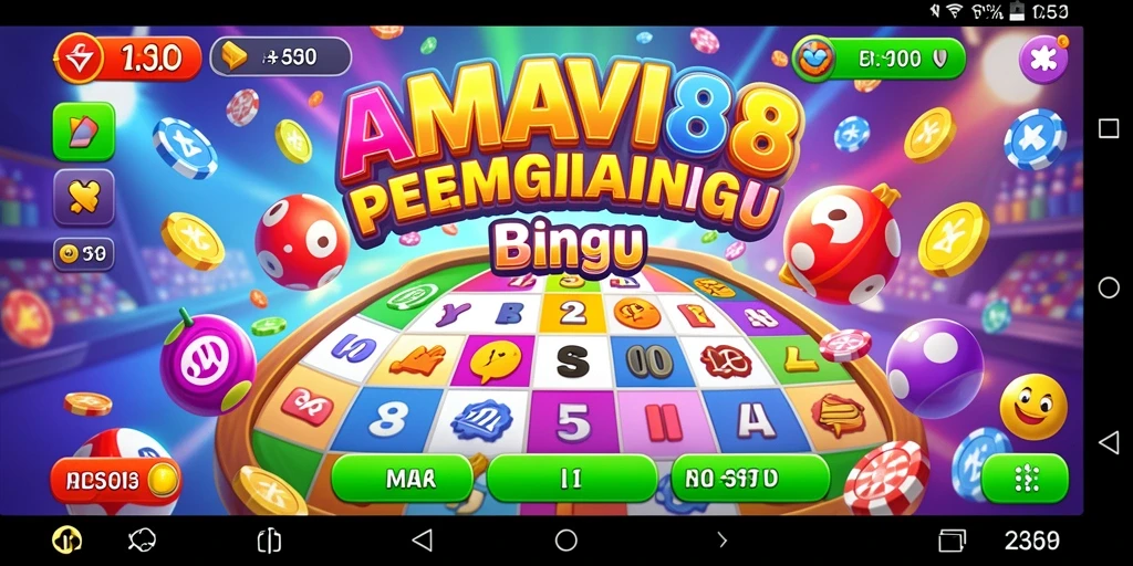 Tangkapan layar AMAVI88 menampilkan gameplay Bingo yang seru.