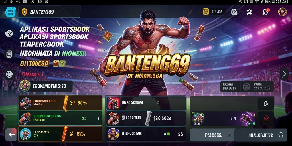 Tampilan antarmuka BANTENG69 dengan grafis menarik selama gameplay Sportsbook.