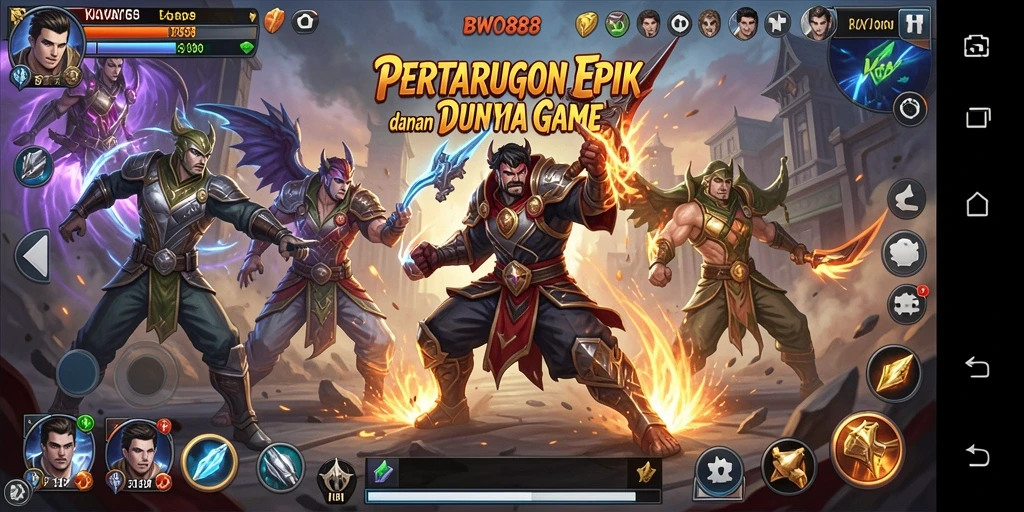 Tampilan aksi seru dalam pertarungan di BWO888.