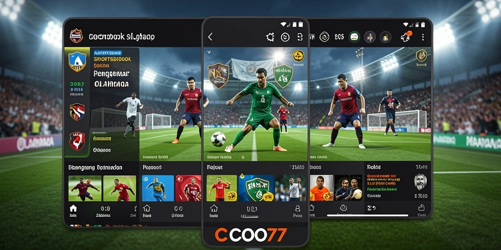 Tampilan gameplay aplikasi Sportsbook COO77 yang menarik dan informatif.