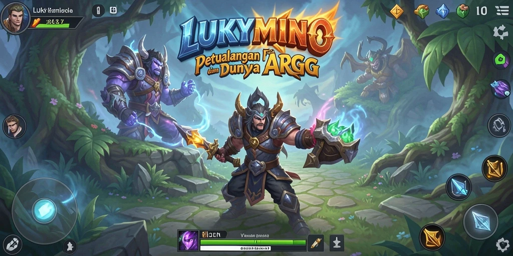 Tampilan gameplay LUKYMINO yang seru dan mendebarkan.