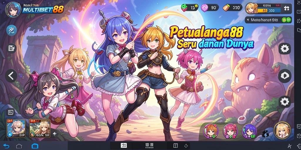 Tampilan menarik dari gameplay MULTIBET88 yang menunjukkan karakter Anime.