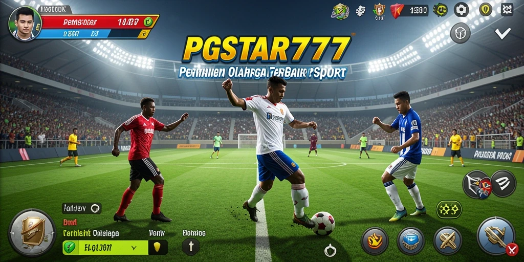Tampilan gameplay PGSTAR777 dengan aksi olahraga yang mendebarkan.