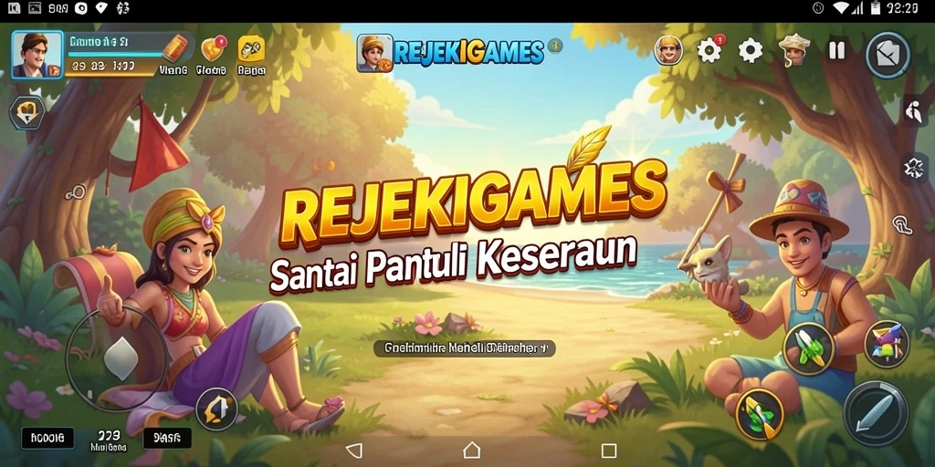 Tangkapan layar permainan REJEKIGAMES menunjukkan momen seru dalam gameplay Casual.