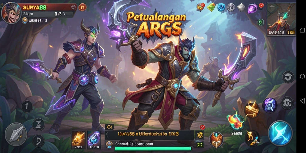 Gameplay ARPG yang mendebarkan dan penuh aksi.